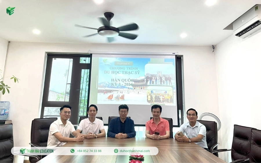 Đại diện Đại học SunMoon thăm và làm việc tại Thanh Mai