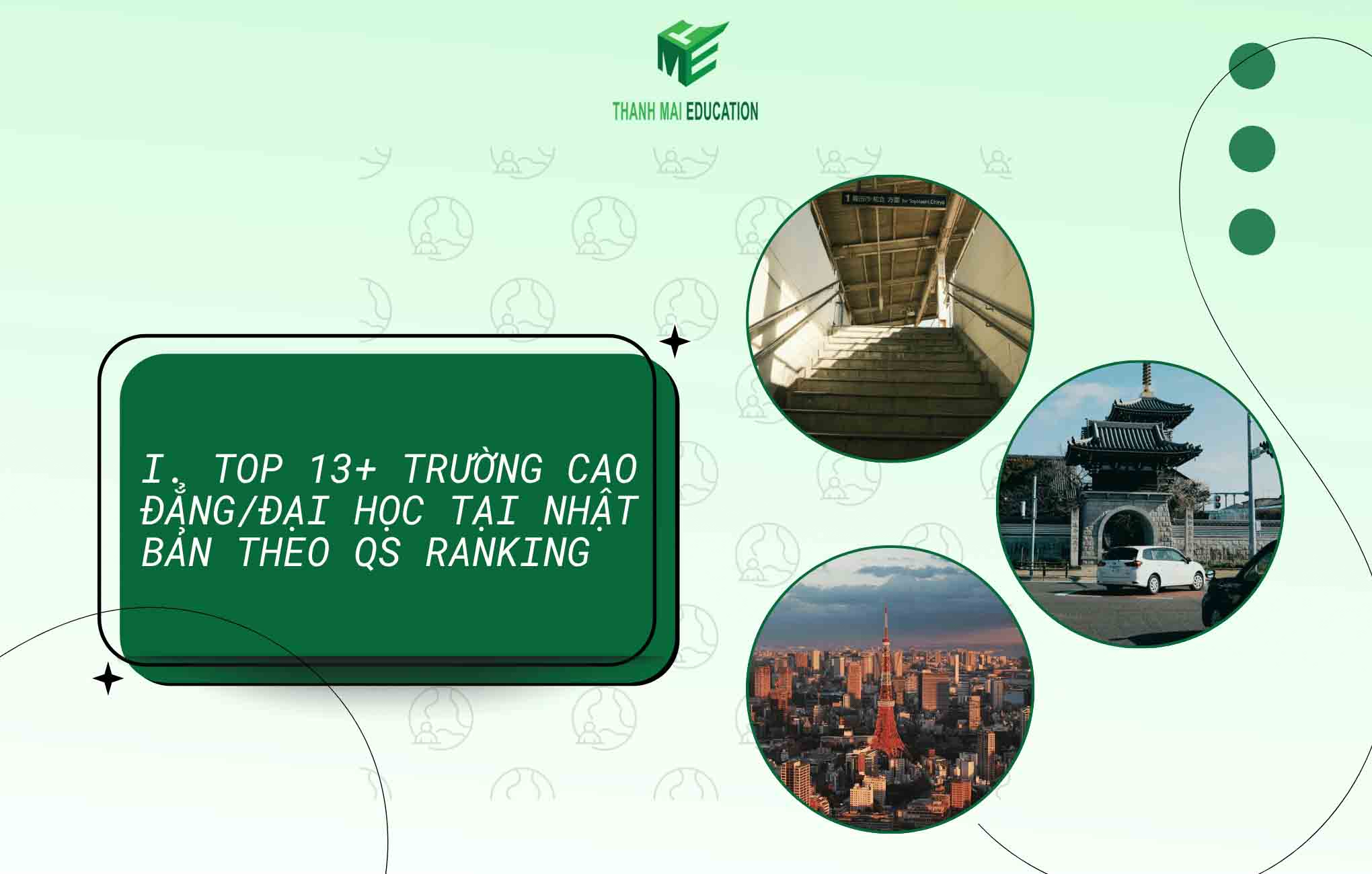 Top 13+ các trường du học tại Nhật Bản theo QS Ranking