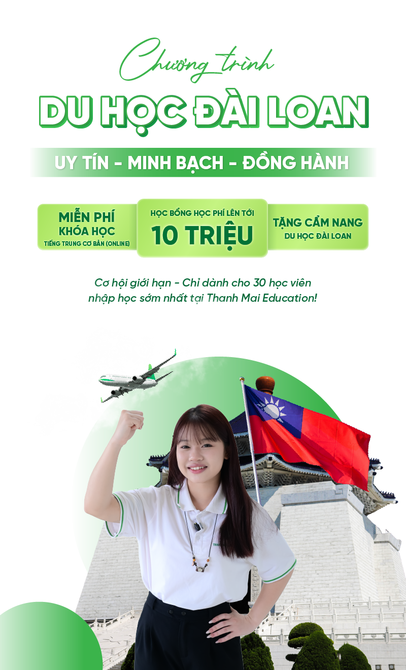Banner ưu đãi du học Đài Loan