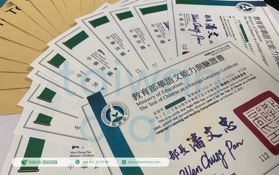 Chứng chỉ TOCFL để xin visa du học Đài Loan