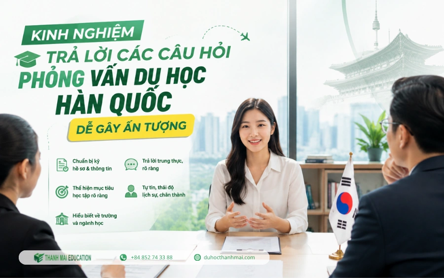 Câu hỏi phỏng vấn du học Hàn Quốc