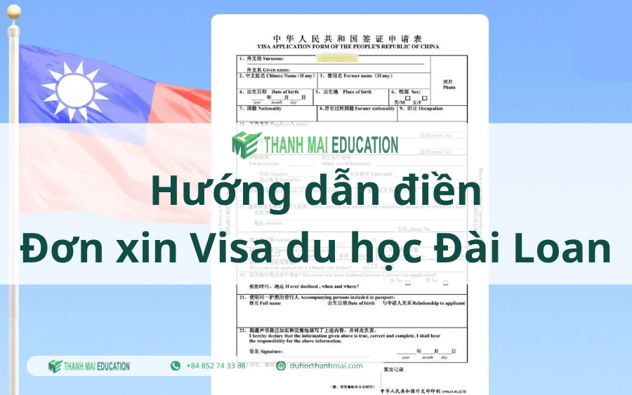 Mẫu đơn xin Visa du học Đài Loan - Hướng dẫn chi tiết