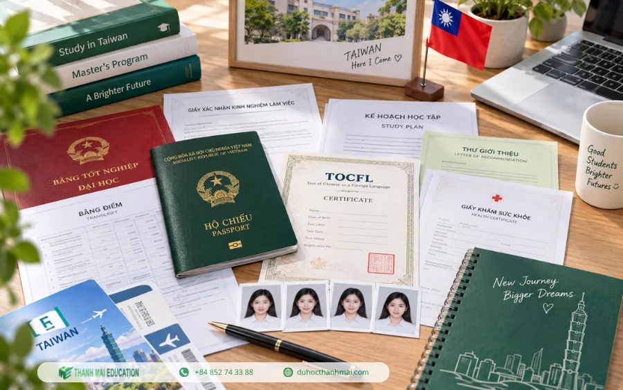 Hồ sơ du học Thạc sĩ Đài Loan