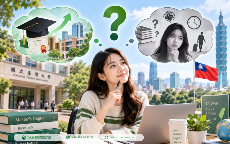 Ưu điểm và nhược điểm của du học Đài Loan hệ thạc sỹ